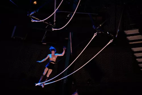 Lucia Heege Torres, trapèze ballant, 33e promotion du Centre national des arts du cirque / CNAC de Châlons-en-Champagne
