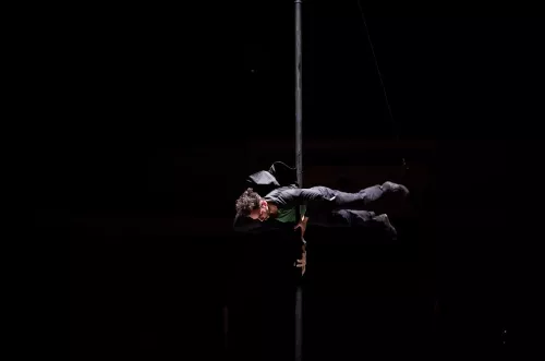Leonardo Duarte Marques Ferreira, mât chinois, 29e promotion du Centre national des arts du cirque (Cnac) de Châlons-en-Champagne
