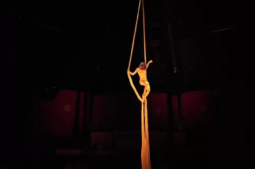 Noemie Deumie, tissu, 30e promotion du Centre national des arts du cirque (Cnac) Châlons-en-Champagne