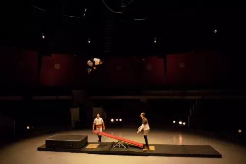 Anton Persson, bascule coréenne, 31e promotion du Centre national des arts du cirque (Cnac) de Châlons-en-Champagne